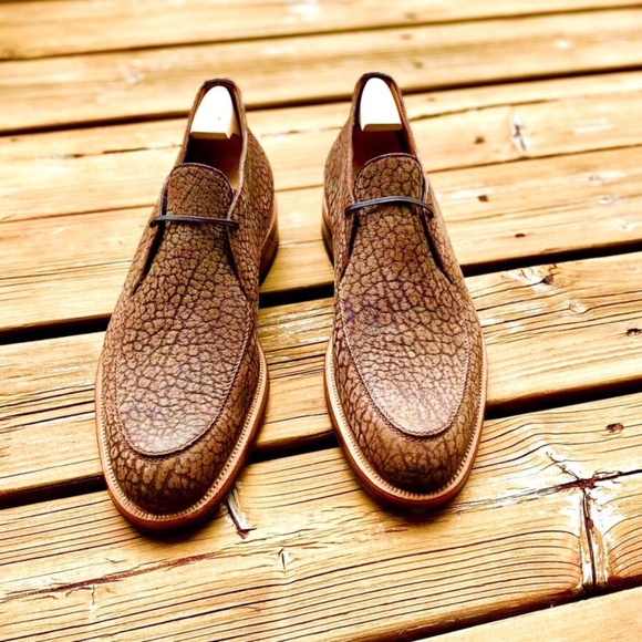 Maison Koly X Enzo Bonafe Kanata boots Suede bison leather - Picture 2 of 3